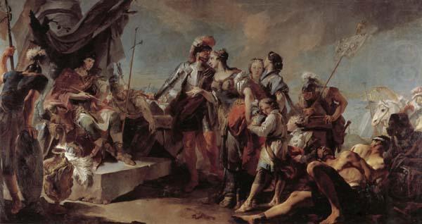 Giovanni Battista Tiepolo Queen Zenbia before Emperor Aurelian china oil painting image